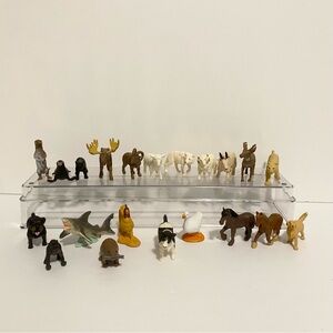Realistic Animal Figure Lot Wildlife Woodland Barn Farm Animals Playset Toy Kids